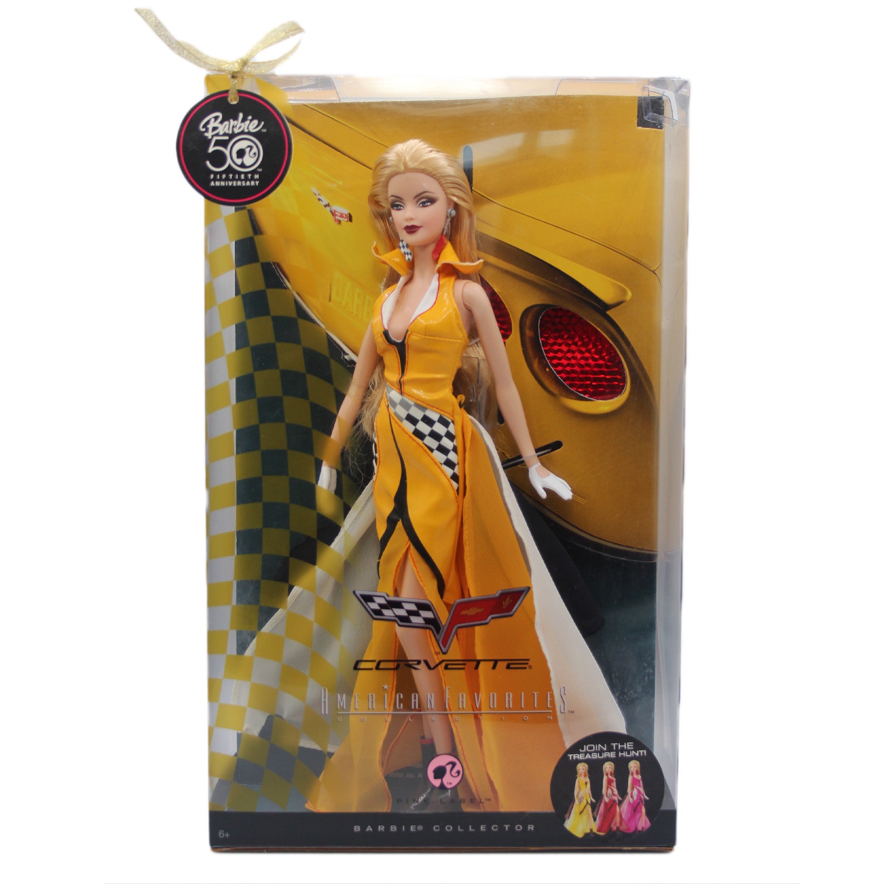 2008 Yellow Corvette Barbie (N4984) - Pink Label