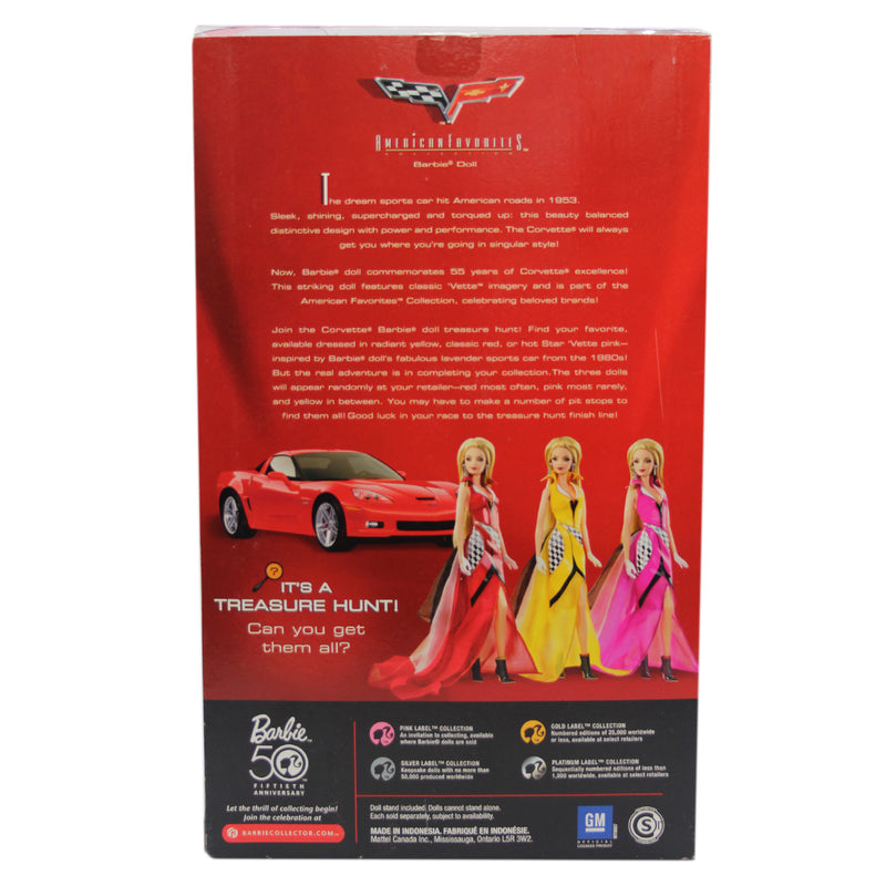 2008 Red Corvette Barbie (P5247) - Pink Label
