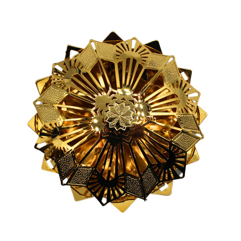 Hallmark Ornament: 1987 Lacy Brass Snowflake | QLX7097