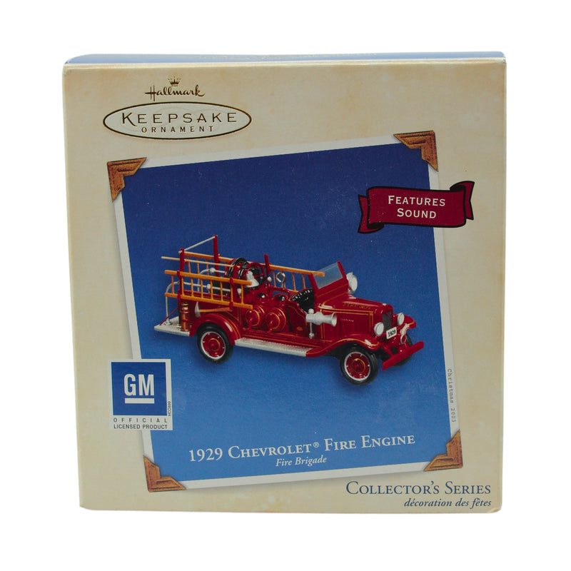 Hallmark Ornament: 2003 Chevrolet Fire Engine - 1929 | QX8449