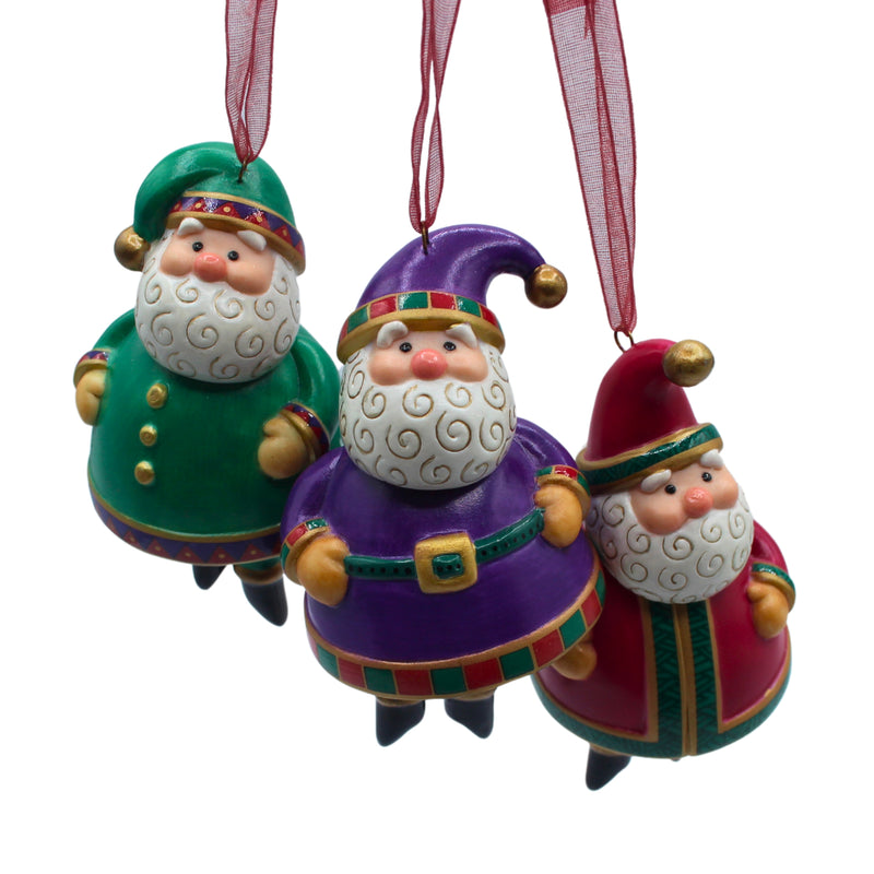 Hallmark Ornament: 2001 Jolly Santa Bells | QX8915