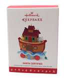 Hallmark Ornament: 2016 Santa Certified Noah's Ark | QX9081