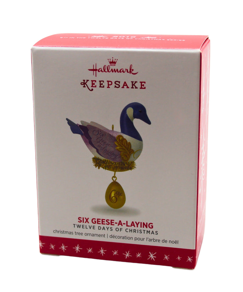 Hallmark Ornament: 2016 Six Geese a-Laying | QX9161 | 12 Days of Christmas