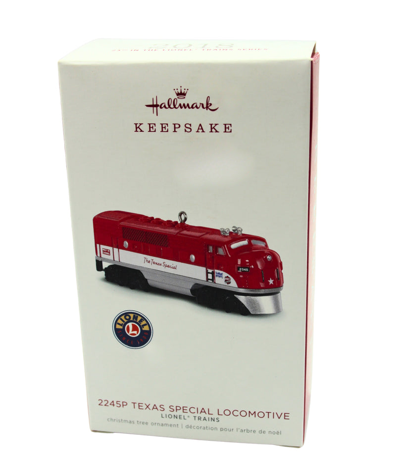 Hallmark Ornament: 2018 Texas Special Locomotive | 2245P - Red | QX9326