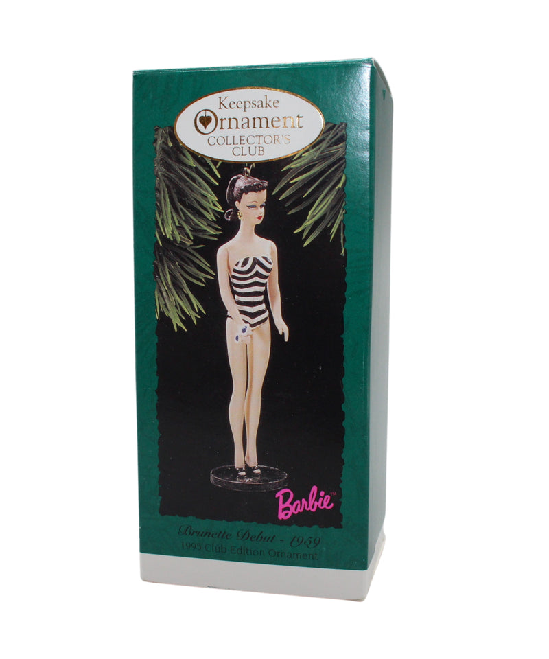 Hallmark Ornament: 1995 Brunette Debut Barbie | QXC5397