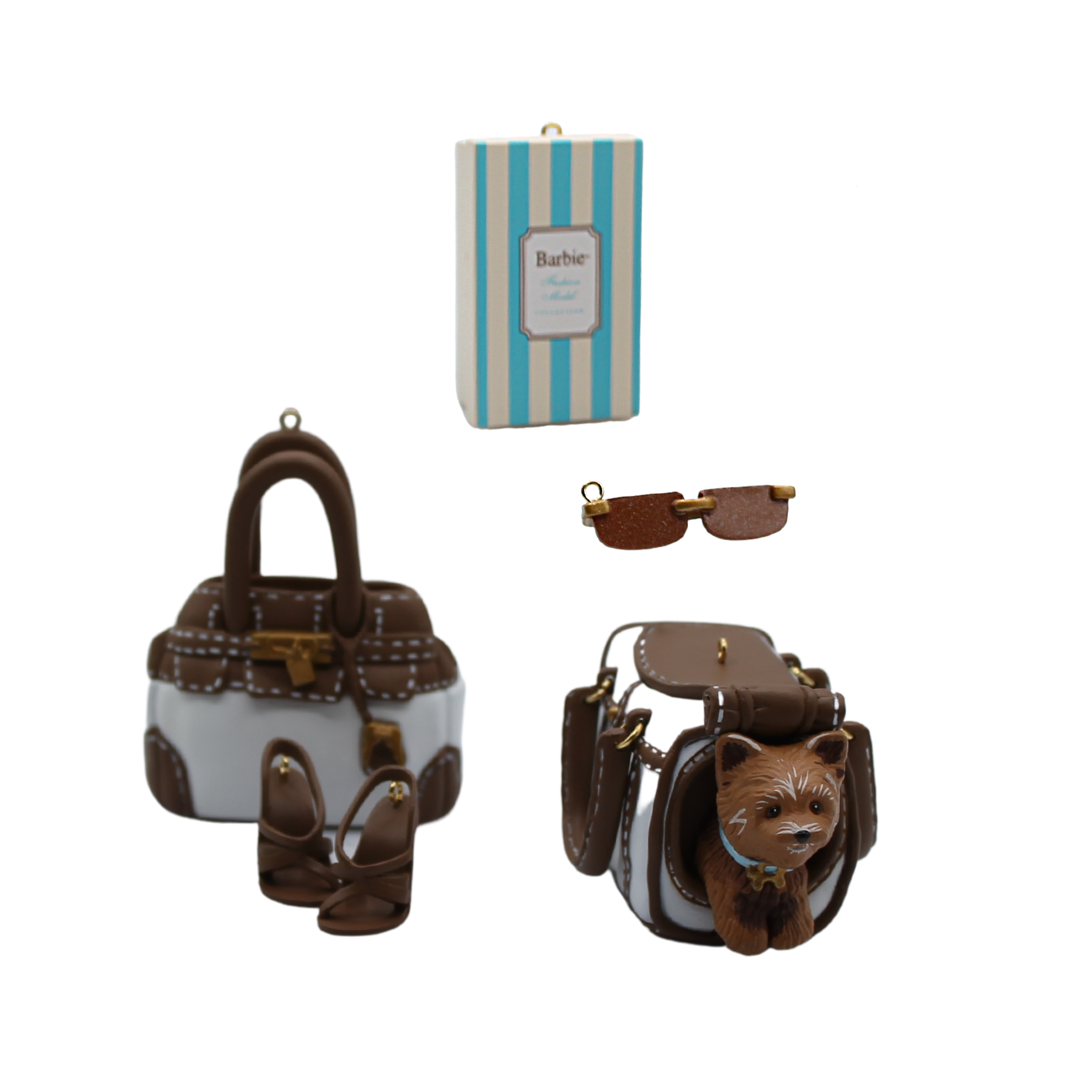 Hallmark Ornament: 2006 Barbie Fashin Pup Ornament Set