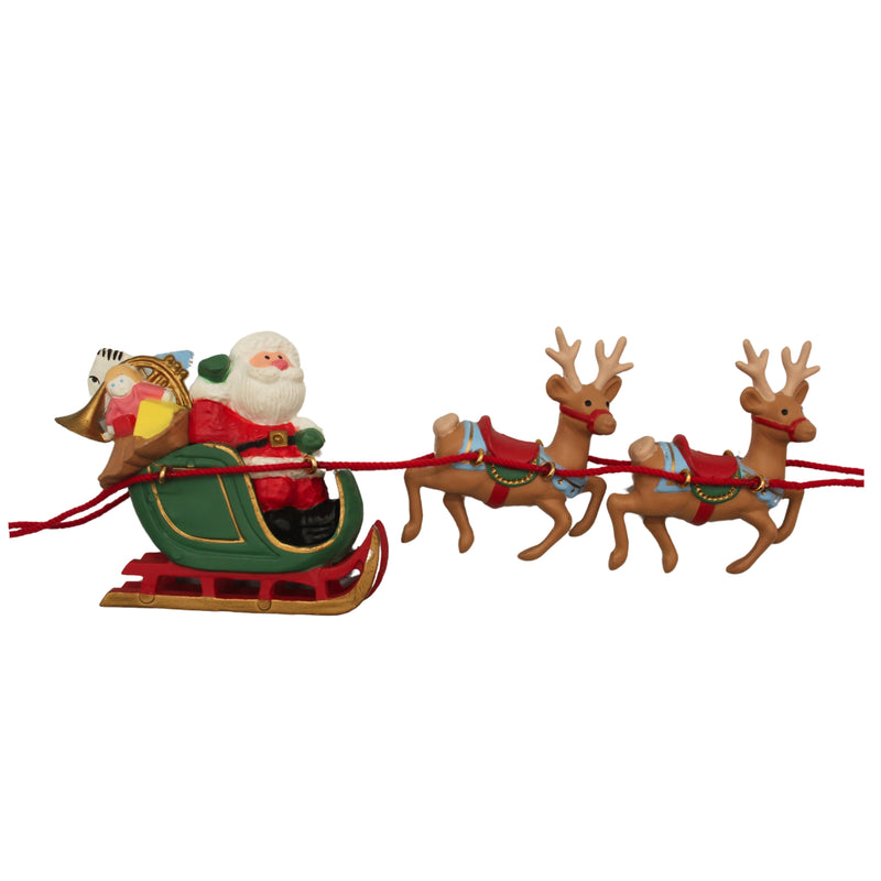 Hallmark Ornament: 1986 Santa and His Reindeer | QXO4406