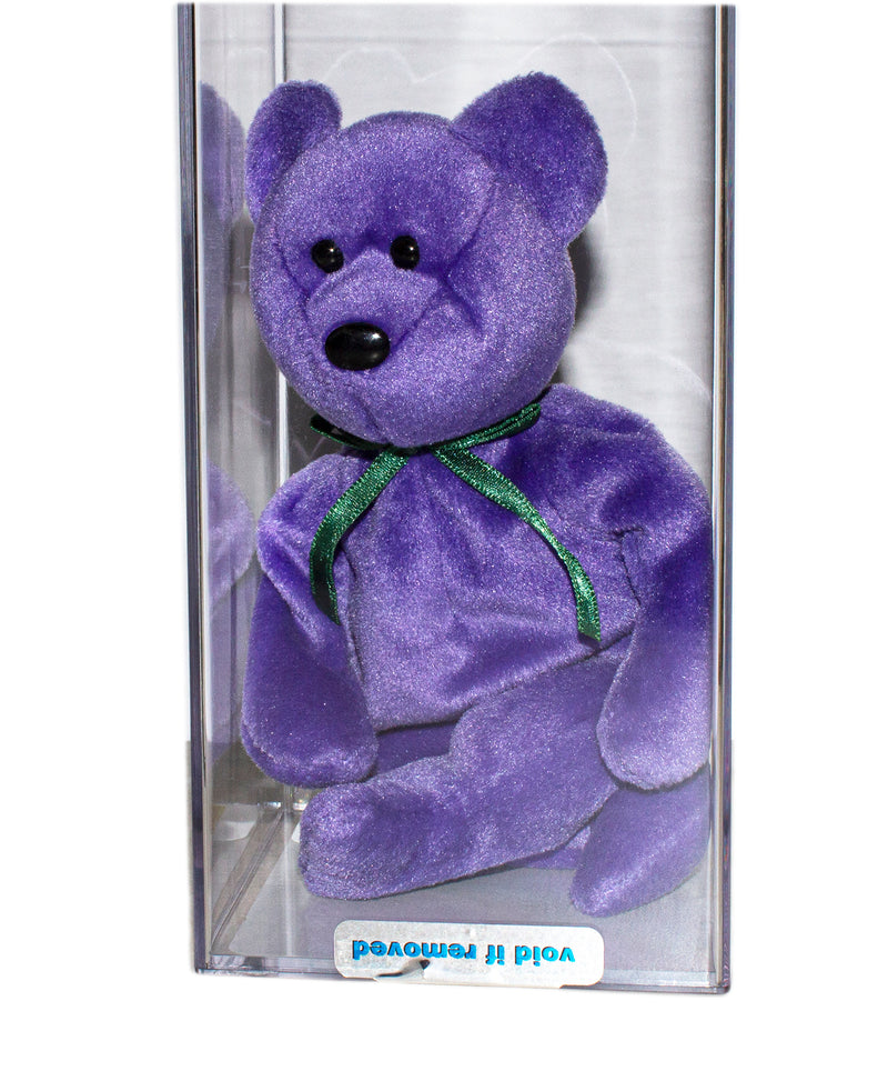 Authenticated Beanie Baby: New Face Teddy - Violet