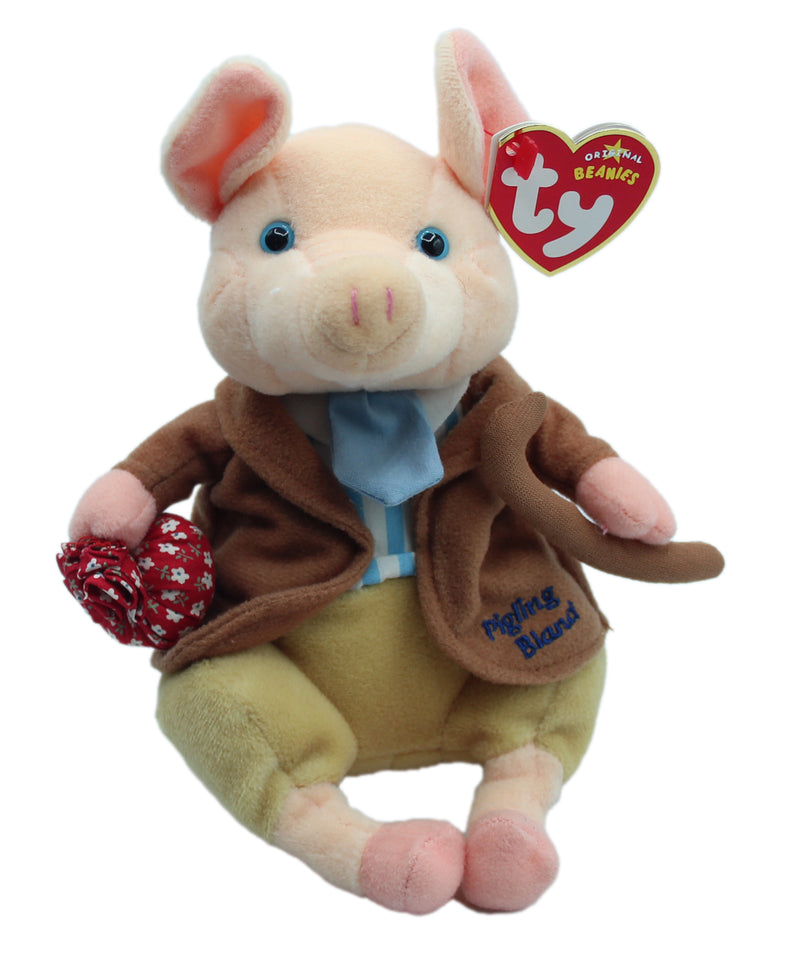 Ty Beanie Baby: The Tale of Pigling Bland - Blue Lettering