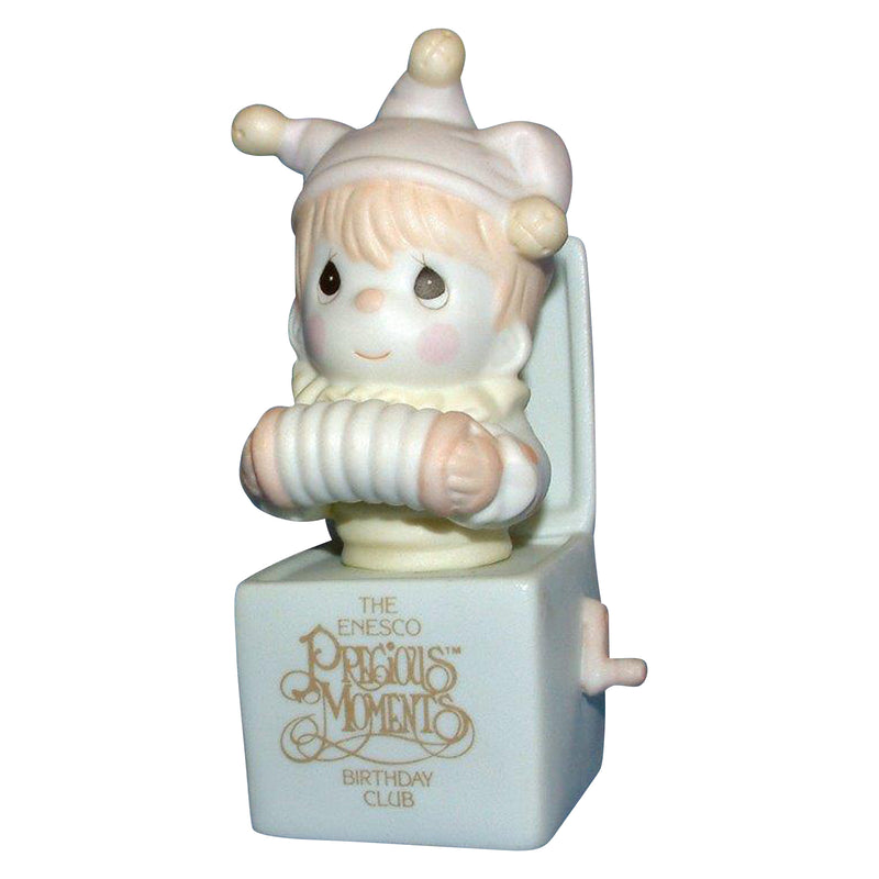Precious Moments Figurine: b0006 Jest to Let You Know You're Tops | Birthday Club