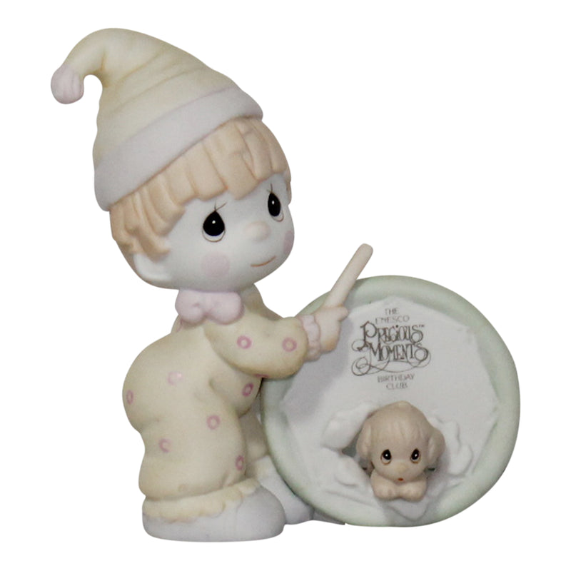 Precious Moments Figurine: B0105 Our Club is a Tough Act to Follow | Birthday Club Charter Member
