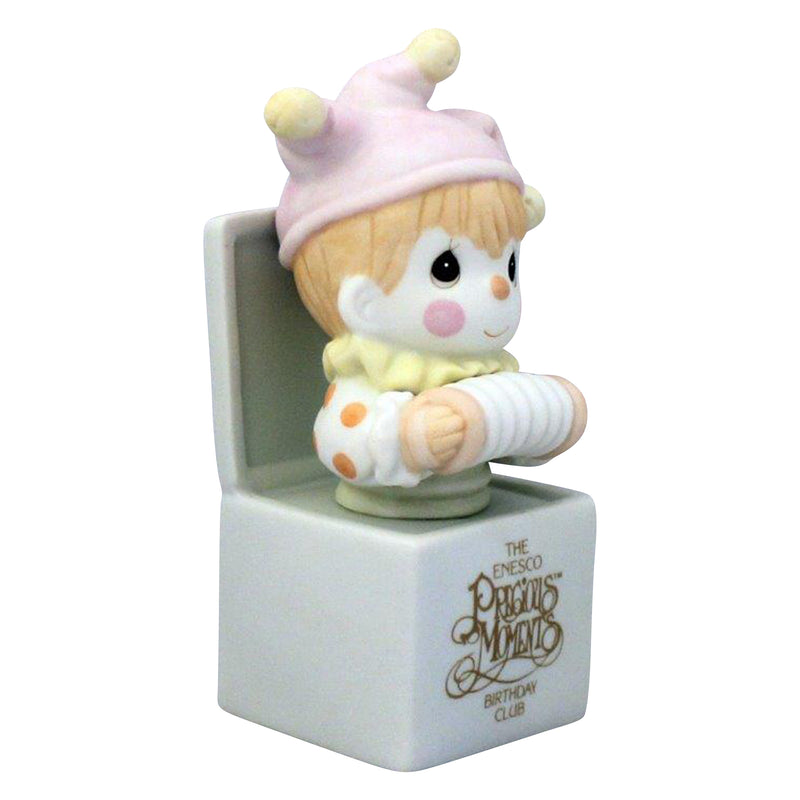 Precious Moments Figurine: b0106 Jest to Let You Know You're Tops | Birthday Club Charter Member