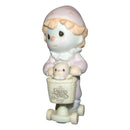 Precious Moments Figurine: B0111 Scootin' By Just to Say Hi | Birthday Club Charter Member