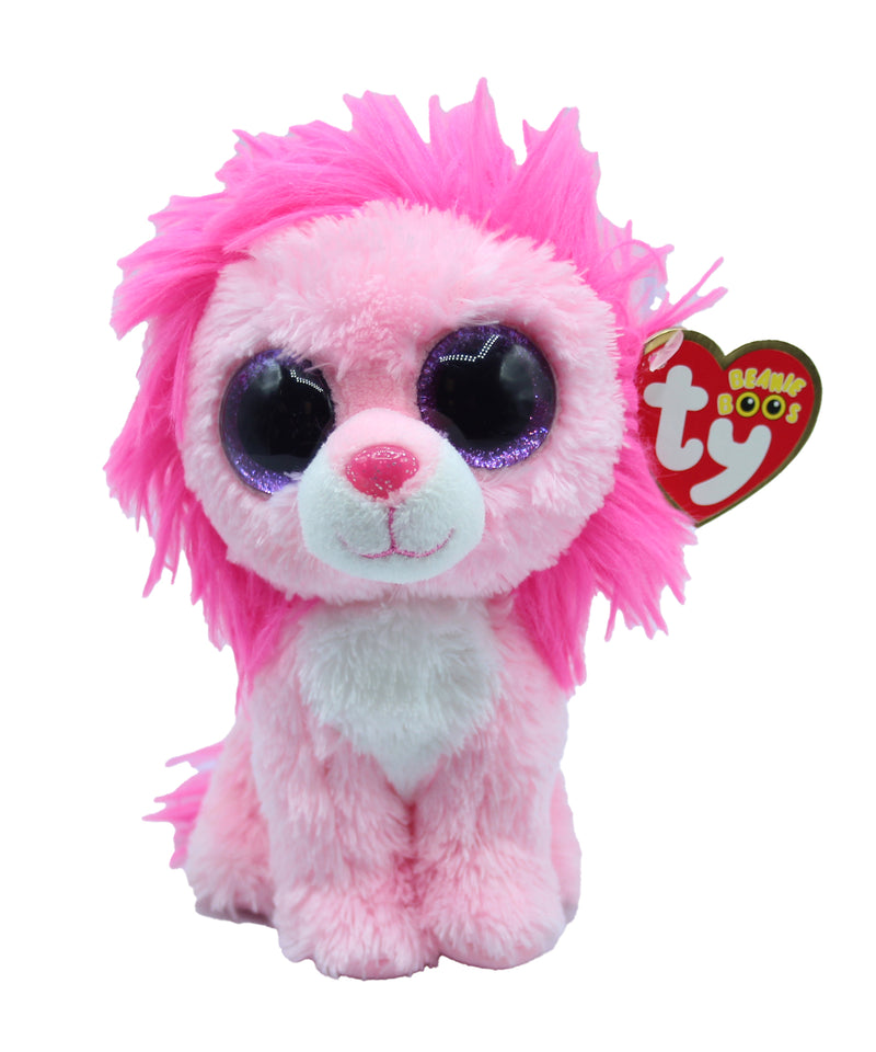 Ty Beanie Boo: Fluffy the Lion - Glitter Eyes, Regular Size