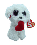 Ty Beanie Boo: Honey Bun the Dog - Glitter Eyes, Regular Size
