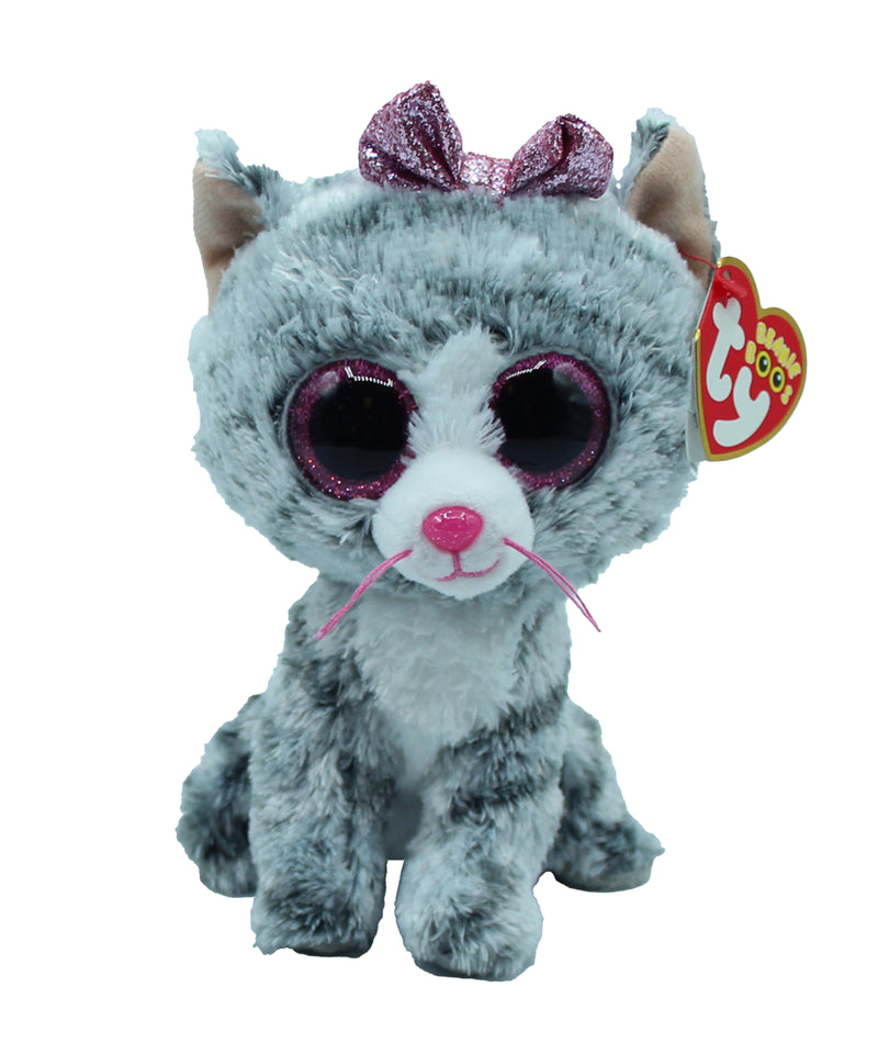 Ty Beanie Boo: Kiki the Cat - Glitter Eyes, Regular Size