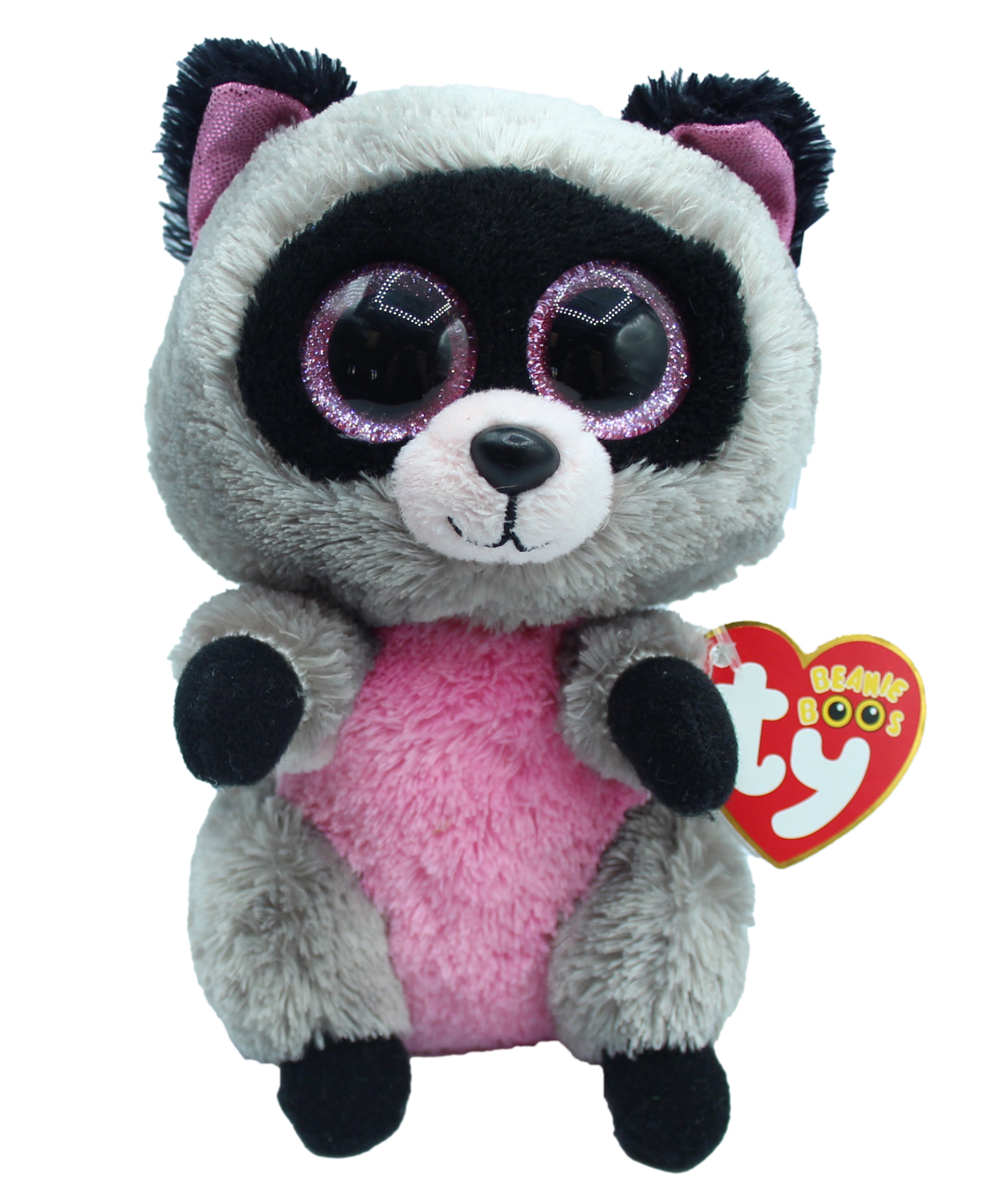 Ty Beanie Boo: Rocco the Raccoon - Glitter Eyes, Regular Size