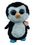 Ty Beanie Boo: Waddles the Penguin - Glitter Eyes, Medium Size