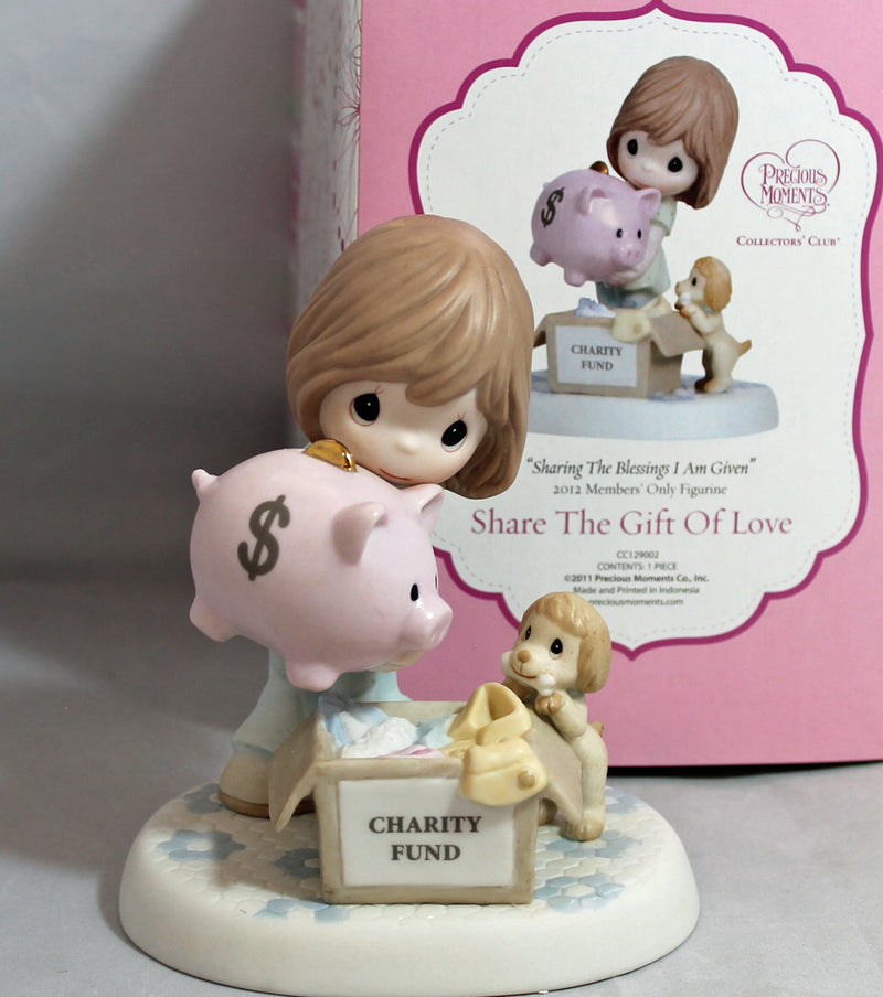 Precious Moments Figurine: CC129002 Sharing the Blessings I am Given | Collectors Club