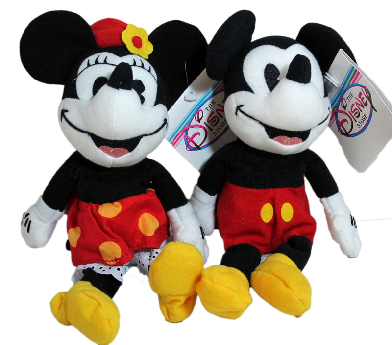 Disney Plush: Mickey and Minnie Sporting a 30's Look - Set of Two