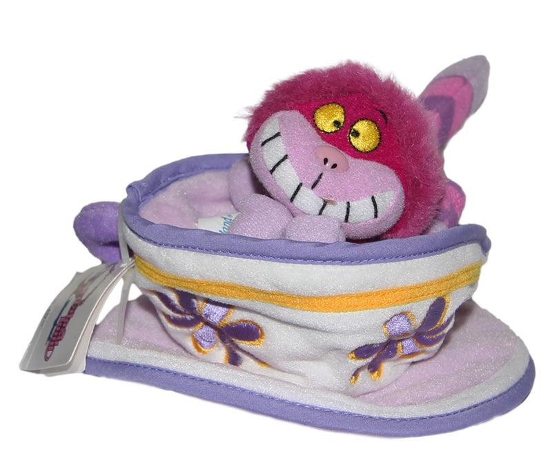 Disney Plush: Alice in Wonderland's Cheshire Cat in a Tea Cup