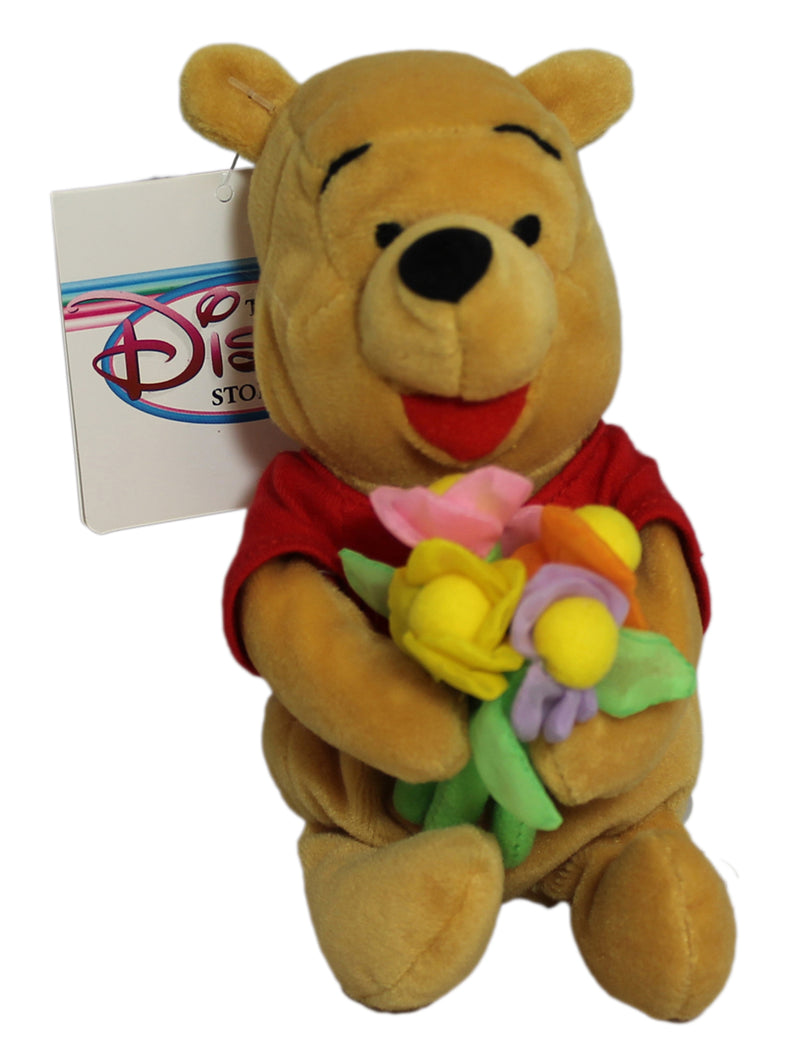 Disney Plush: Pooh Bear with Flowers