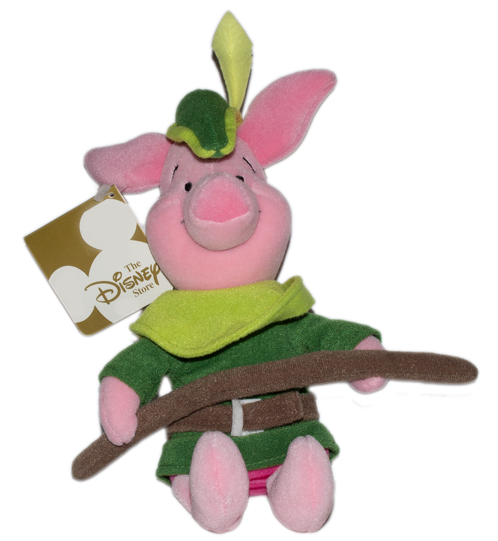 Disney Plush Piglet as Robin Hood s Little John