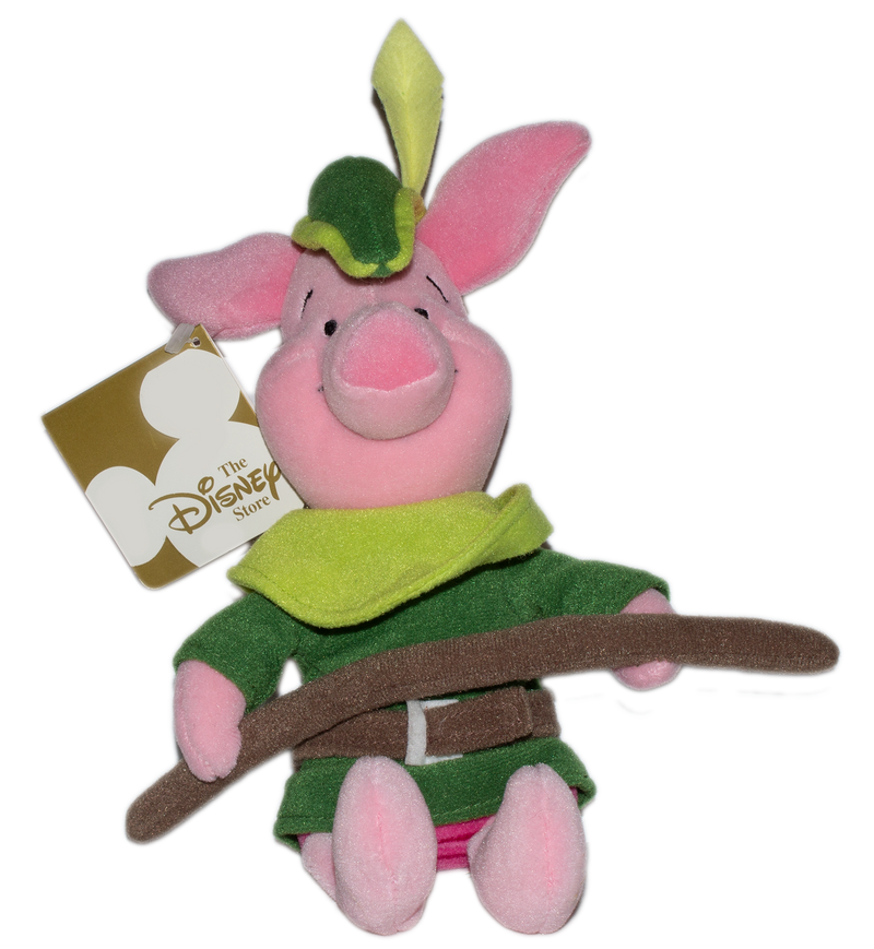 Disney Plush: Piglet as Robin Hood's Little John