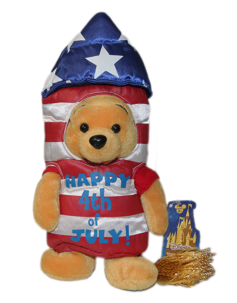 Disney Plush: 4th of July Pooh Bear