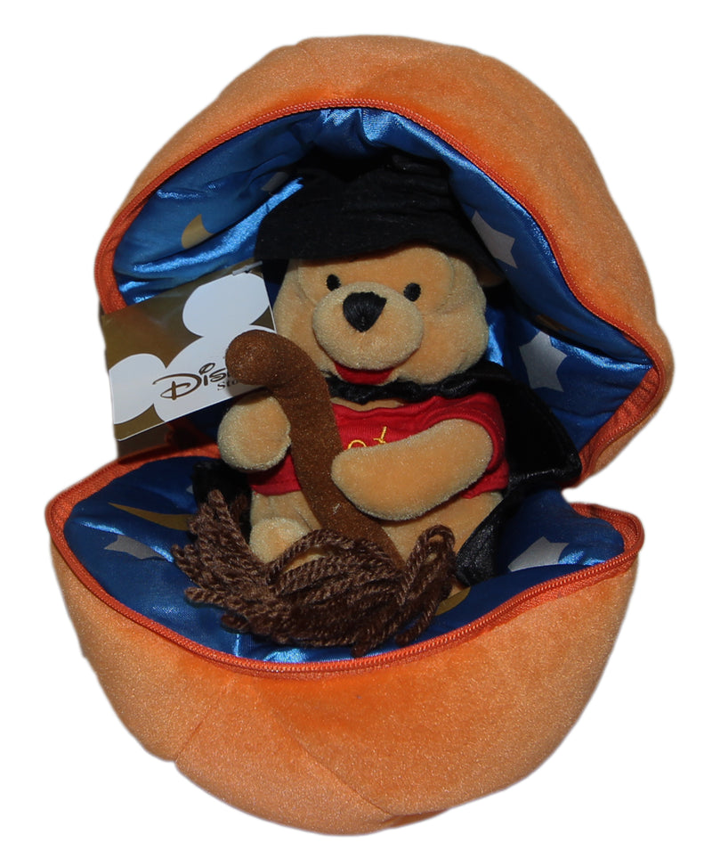 Disney Plush: Pooh Bear inside a Pumpkin