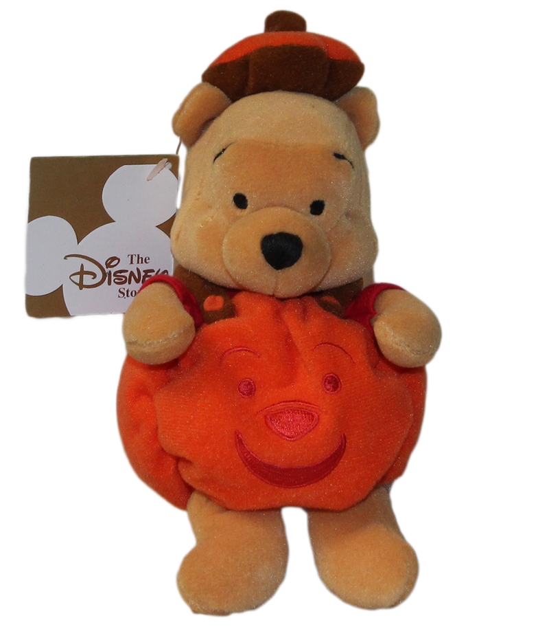 Disney Plush: Pooh Bear as a Pumpkin