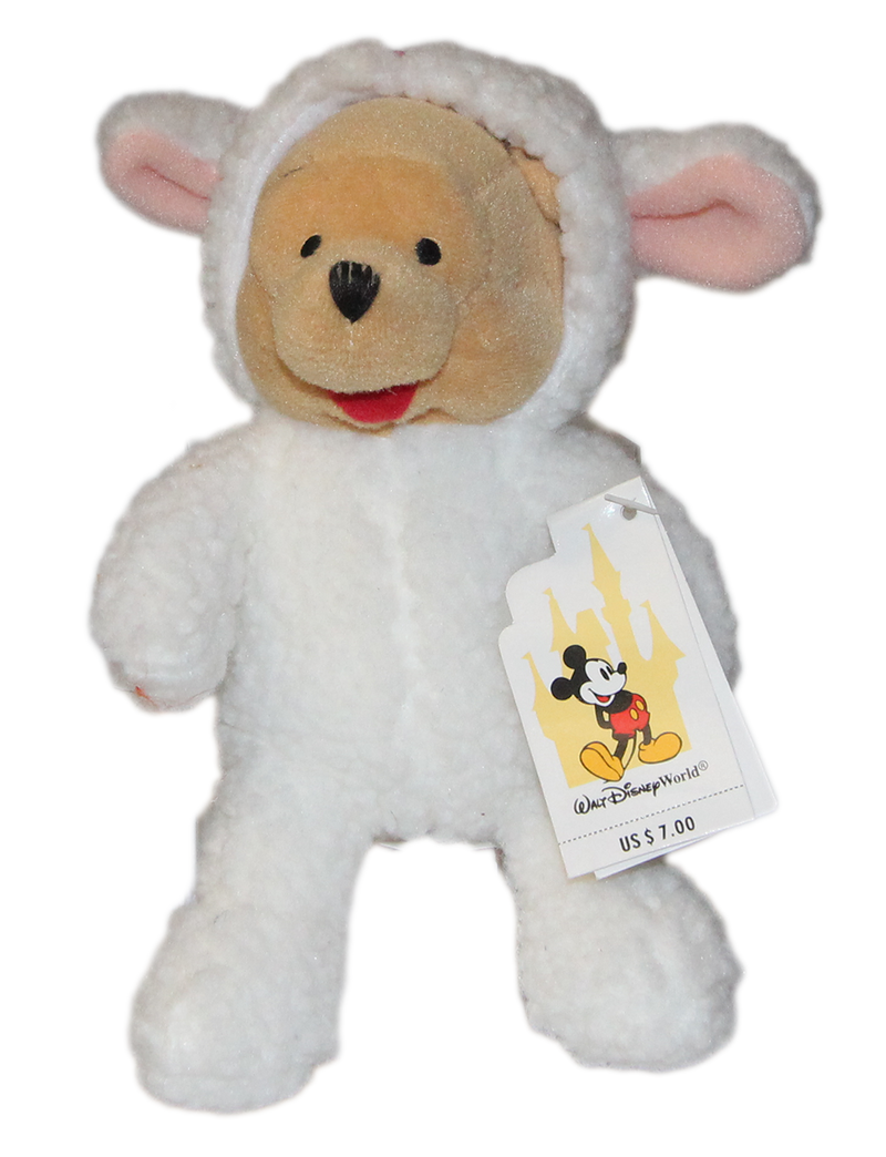 Disney Plush: Pooh Bear as a Lamb