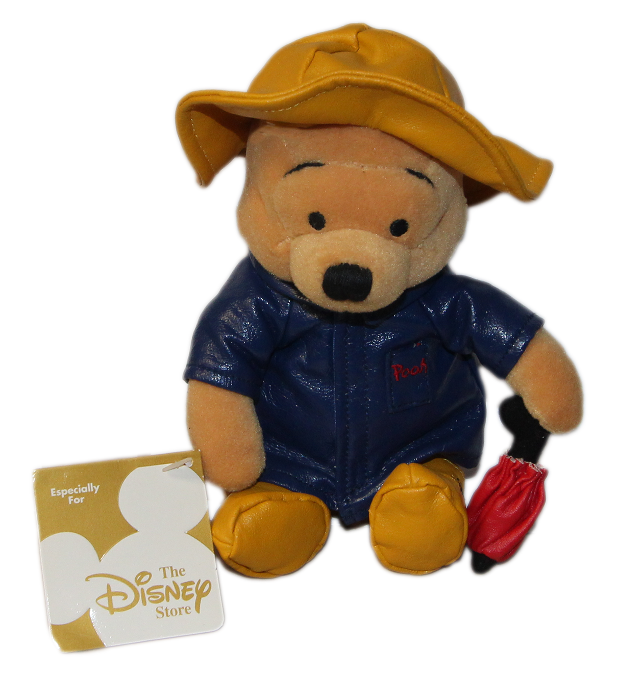 Disney Plush: Pooh Bear in Rain Coat