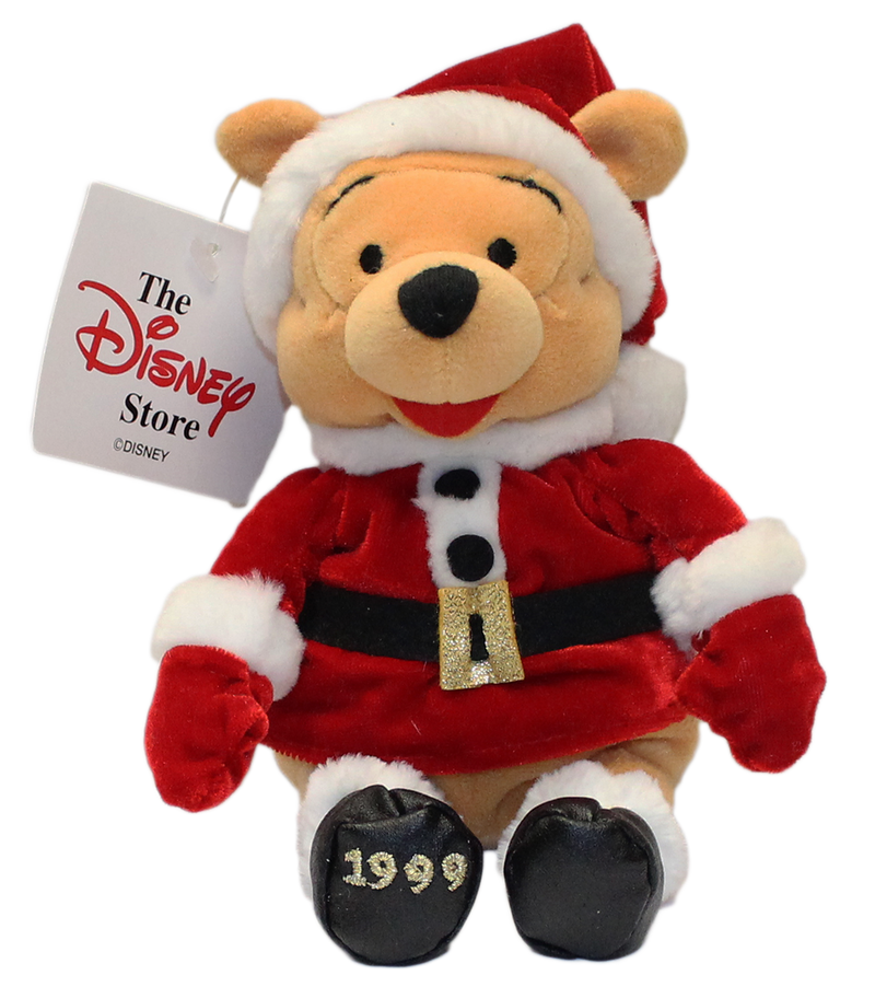 Disney Plush: Pooh Bear as Santa 1999
