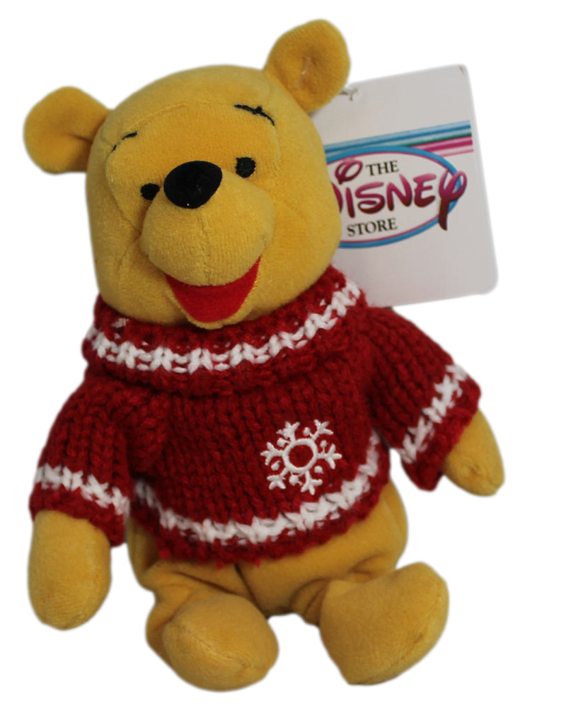 Disney Plush: Pooh Bear in a Snowflake Sweater