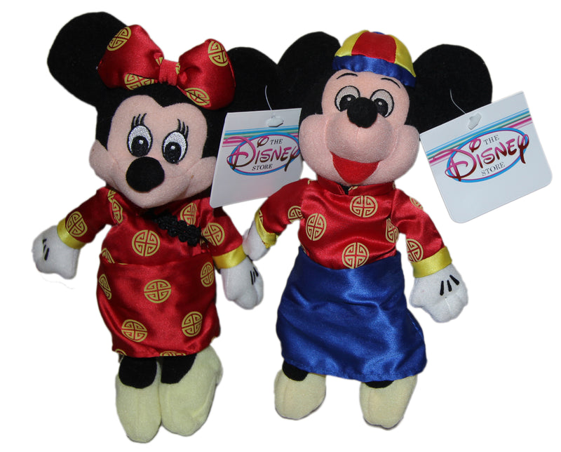 Disney Plush: Chinese Costume Mickey & Minnie - Set of Two
