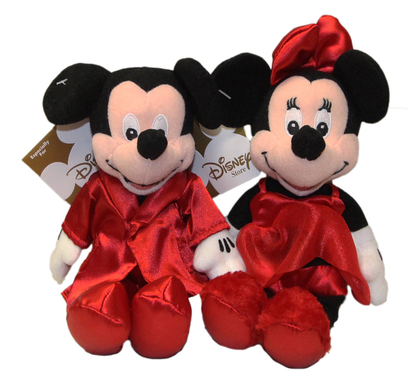 Disney Plush: Mickey & Minnie in Pajamas- Set of Two
