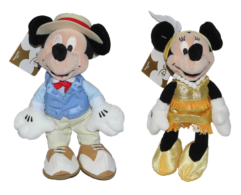 Disney Plush: Charleston Flapper Mickey & Minnie - Set of Two