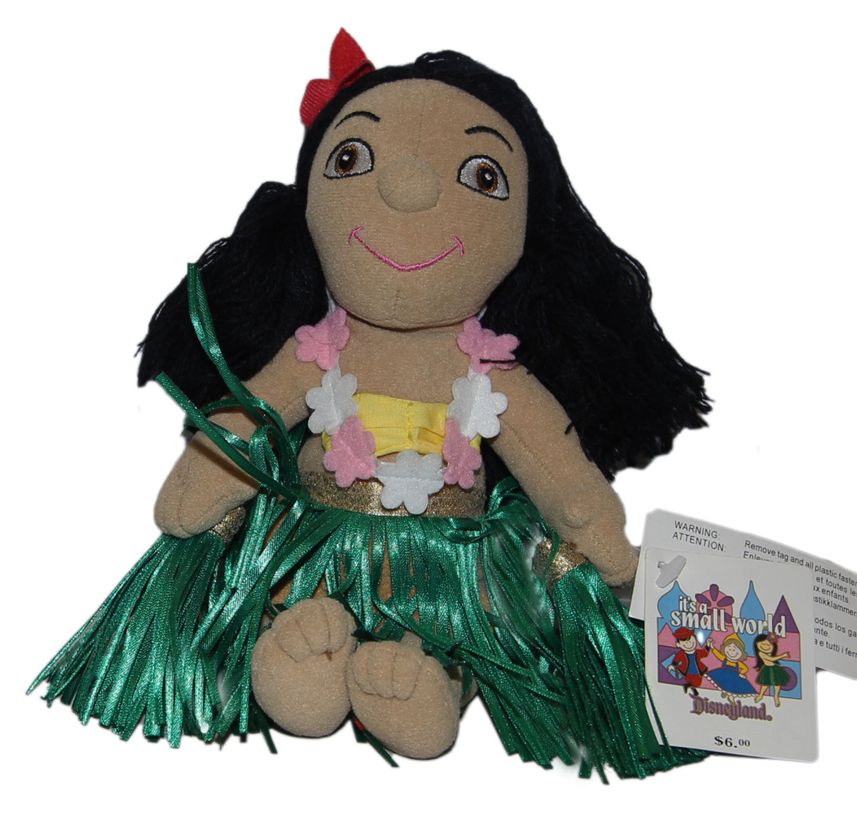 Disney Plush It s a Small World s Hawaiian Girl