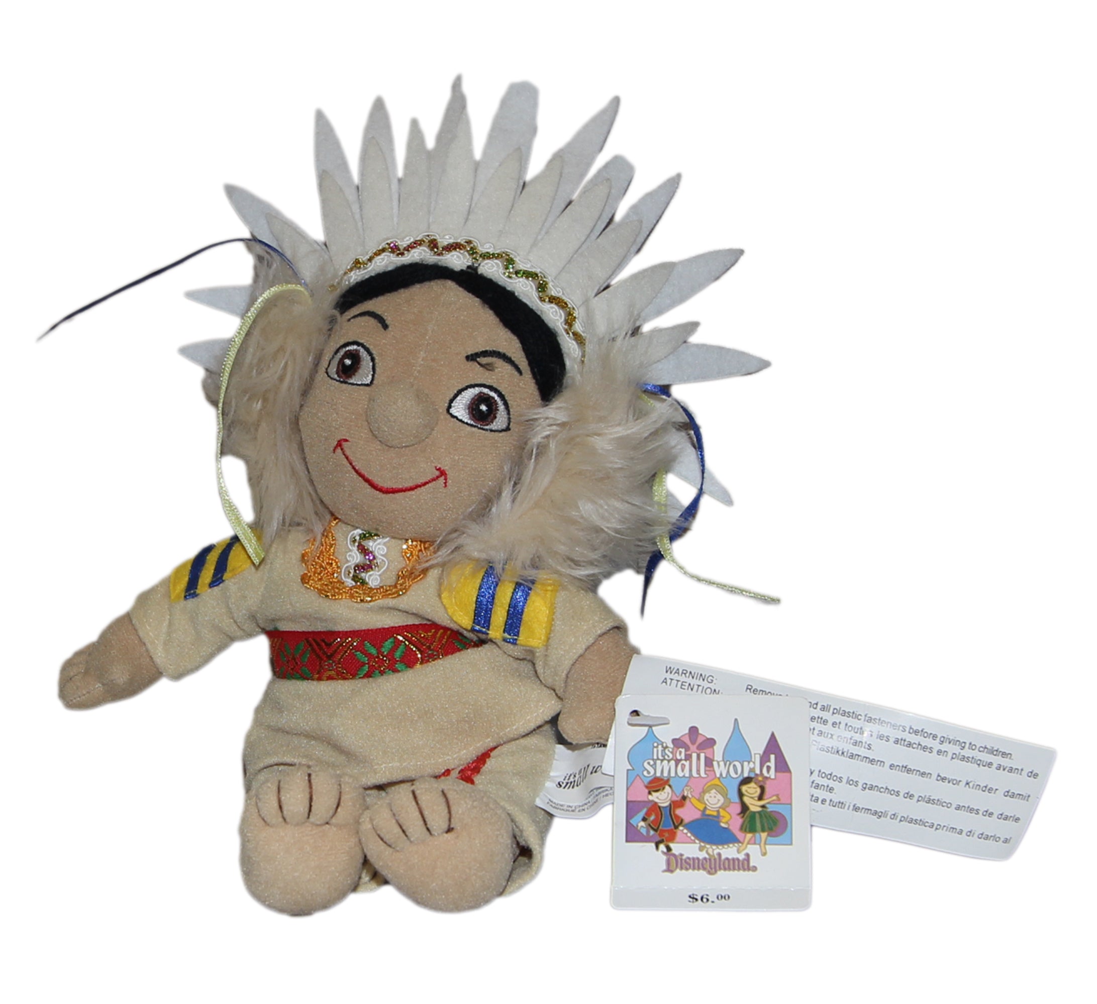 Disney Plush: It's a Small World's Indian Boy