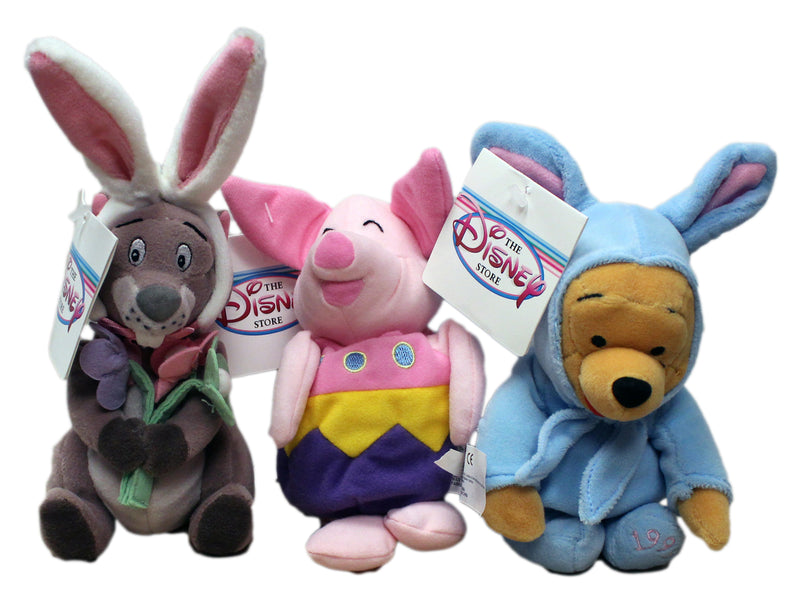 Disney Plush: Easter Pooh, Piglet, and Gopher - Set of Three