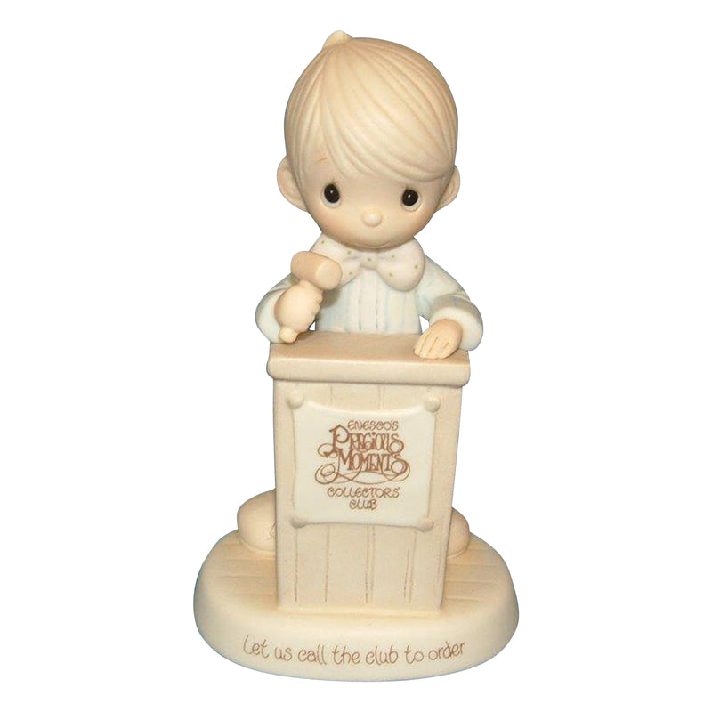 Precious Moments Figurine: E0303 Let Us Call the Club to Order | Collectors Club