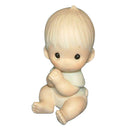 Precious Moments Figurine: E-2852C Baby Boy Sitting