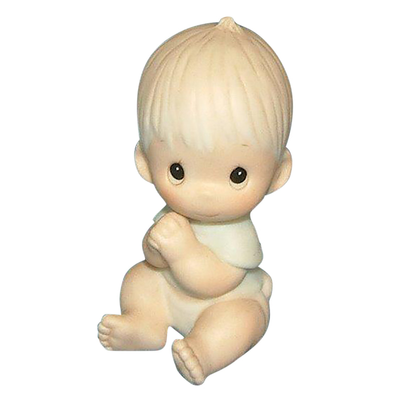 Precious Moments Figurine: E-2852C Baby Boy Sitting