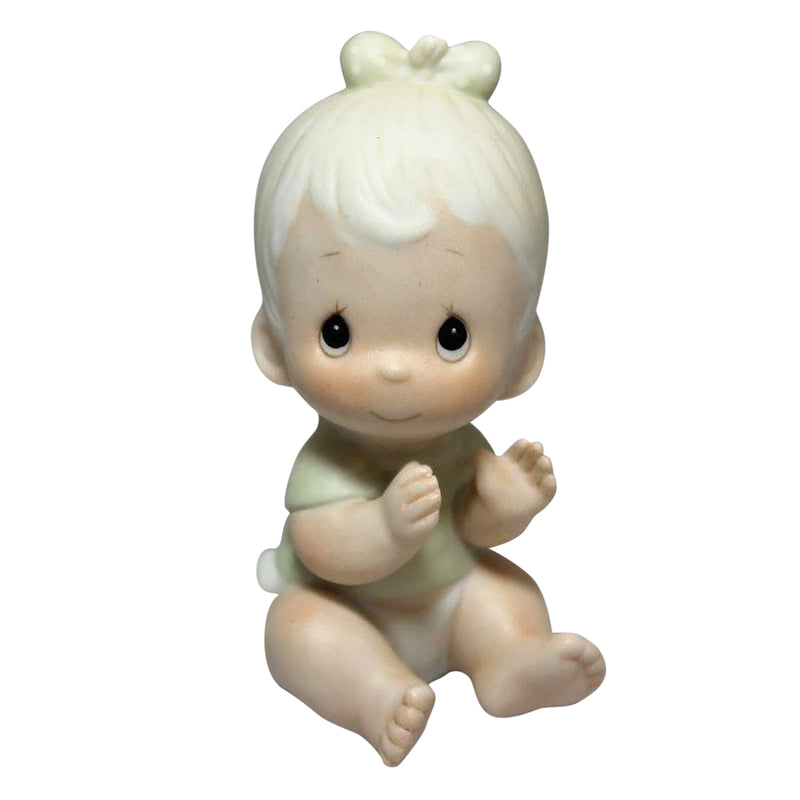 Precious Moments Figurine: E-2852D Baby Girl Clapping Hands