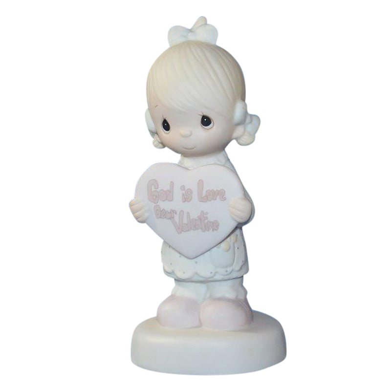 Precious Moments Figurine: E-7154 God is Love, Dear Valentine | Girl