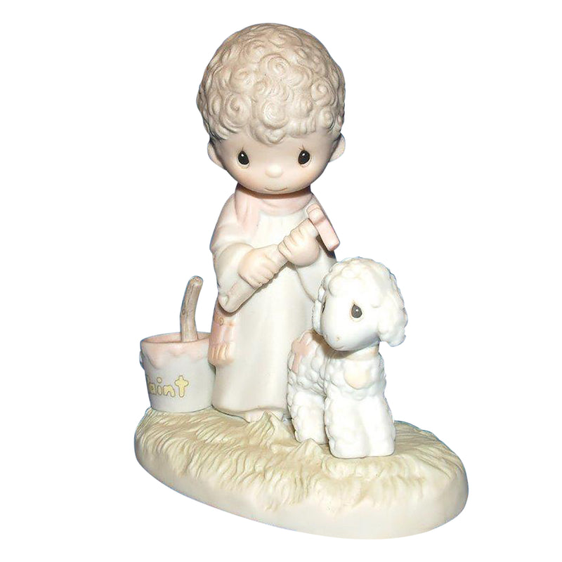 Precious Moments Figurine: E-7161 His Sheep Am I