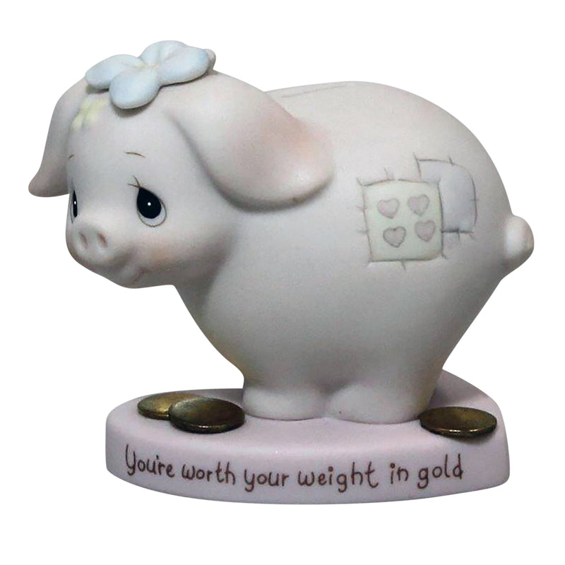Precious Moments Figurine: E-9282B You're Worth Your Weight in Gold