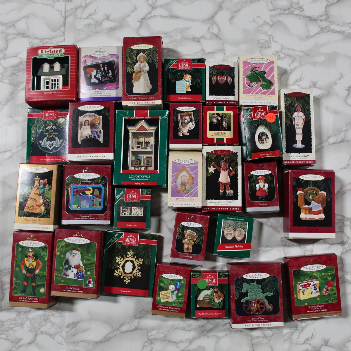 Hallmark Ornament Mystery Box - Random Lot of 25 Ornaments with boxes, image size:1200x1200