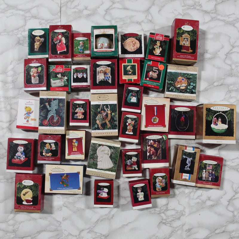 Hallmark Ornament Mystery Box - Random Lot of 25 Ornaments with boxes